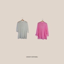 Carica l'immagine nel visualizzatore di Gallery, Tensione in camicia over voile 100% cotone Art F8021C35
