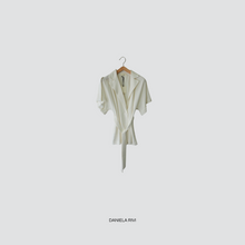 Carica l&#39;immagine nel visualizzatore di Gallery, Vicolo blazer kimono mezza manica 80% viscosa 20% lino Art TD2564
