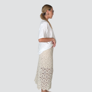 Haveone gonna crochet elastico vita foderata 90% cotone Art GFR-N223
