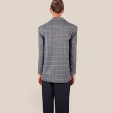Carica l'immagine nel visualizzatore di Gallery, Vicolo blazer scozzese con frange 34% viscosa Art TAC1121
