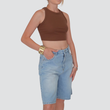 Carica l&#39;immagine nel visualizzatore di Gallery, Vicolo bermuda jeans Nerea 100% cotone Art DD5425
