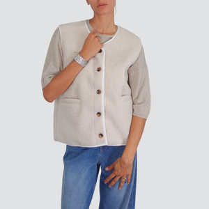Vicolo gilet teddy con tasche Art TF0963