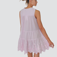Carica l&#39;immagine nel visualizzatore di Gallery, Susy mix kaftano ricamato con paillettes 100% cotone Art VE1129
