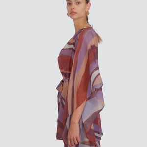 Haveone abito corto manica ampia 75% lyocell Art AVS-N205