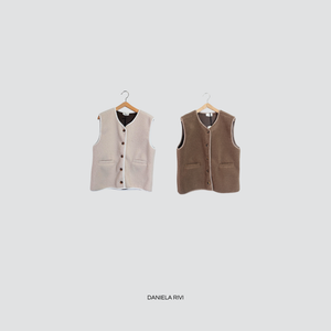 Vicolo gilet teddy con tasche Art TF0963