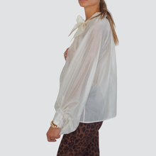 Carica l&#39;immagine nel visualizzatore di Gallery, Vicolo camicia con fiocco manica ampia 85% lyocell Art TF0488
