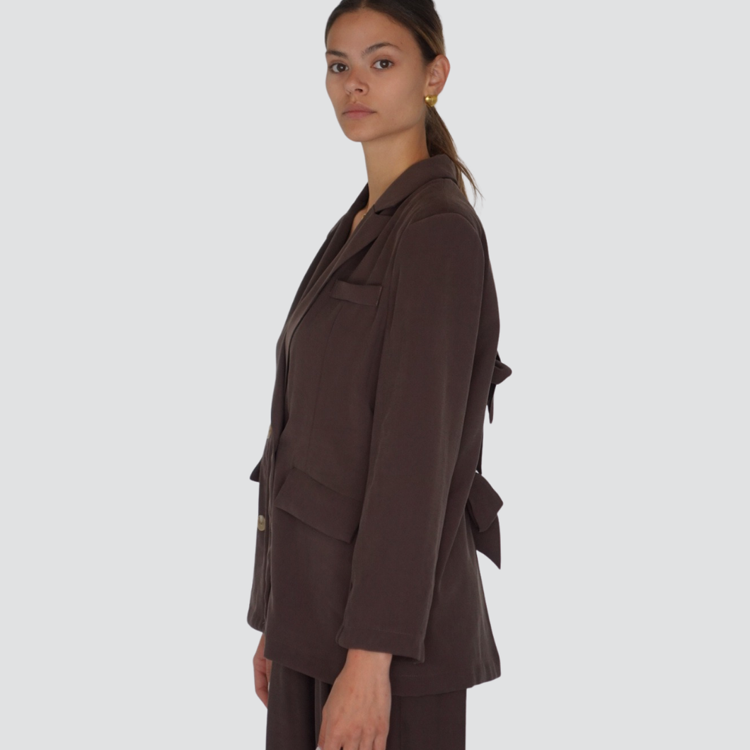 Haveone blazer fiocchi retro doppio petto 90% viscosa Art JVS-N083