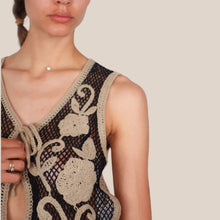 Carica l'immagine nel visualizzatore di Gallery, Vicolo gilet rete con ricamo 50% cotone Art 5AB5028
