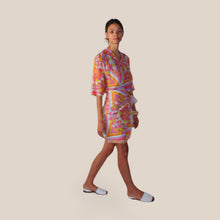 Carica l'immagine nel visualizzatore di Gallery, Tensione in mini gonna foulard 100% viscosa  Art PE260545
