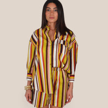 Carica l'immagine nel visualizzatore di Gallery, Vicolo camicia over rigata 100% cotone Art TAB2683
