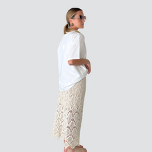 Carica l&#39;immagine nel visualizzatore di Gallery, Haveone gonna crochet elastico vita foderata 90% cotone Art GFR-N223
