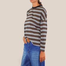 Carica l'immagine nel visualizzatore di Gallery, Tensione in maglia rigata 90% cotone Art 30841
