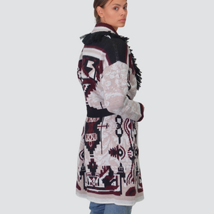 Vicolo cardigan alanui con cintura e frange Art 77192F