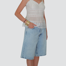 Carica l&#39;immagine nel visualizzatore di Gallery, Tensione in bermuda denim 99% cotone Art CJ12051
