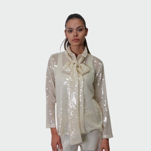 Haveone camicia paillettes con fusciacca Art CMA-M120