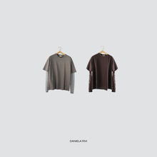 Carica l&#39;immagine nel visualizzatore di Gallery, Vicolo t-shirt over manica pizzo 100% cotone Art UF0062
