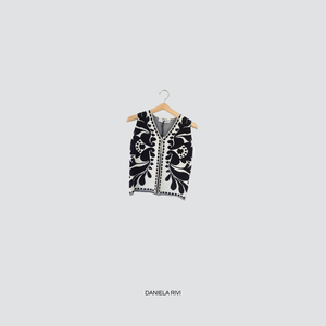Haveone gilet fantasia 32% viscosa 15% modal Art LAY-P012