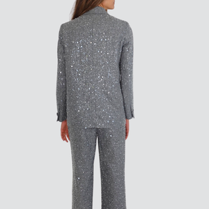 Vicolo giacca spigata doppio petto con perline e paillettes Art TF0105