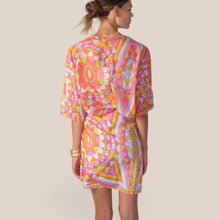 Carica l'immagine nel visualizzatore di Gallery, Tensione in mini gonna foulard 100% viscosa  Art PE260545
