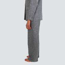 Carica l&#39;immagine nel visualizzatore di Gallery, Vicolo pantalone palazzo spigato con perline e paillettes Art TF0104

