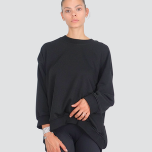 Vicolo felpa over garzata 65% cotone Art TF0582