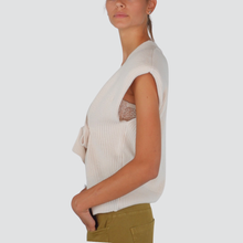 Carica l&#39;immagine nel visualizzatore di Gallery, Haveone gilet pannocchia spalline imbottite 75% acrilico 10% lana 10% viscosa 5% alpaca Art LFP-P003
