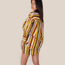 Carica l'immagine nel visualizzatore di Gallery, Vicolo camicia over rigata 100% cotone Art TAB2683
