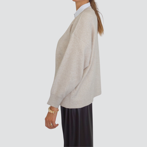 Vicolo maglia over con strass 50% viscosa Art 22190F