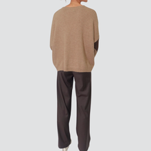 Carica l'immagine nel visualizzatore di Gallery, Haveone pantalone palazzo con cintura elastico retro 33% viscosa Art PVE-P273
