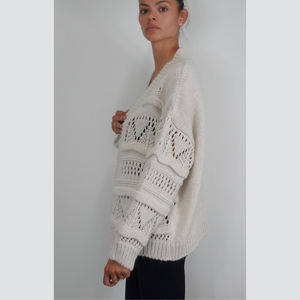 Vicolo cardigan aperto traforato Art 33047F