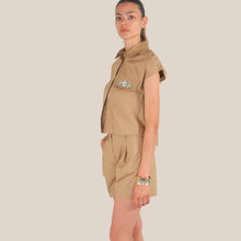 Carica l'immagine nel visualizzatore di Gallery, Tensione in shorts pinces tela leggera 100% cotone Art 26S5094 ( camicia Art 26C5101 )
