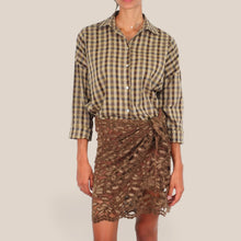 Carica l'immagine nel visualizzatore di Gallery, Haveone camicia over quadri 24% viscosa 44% cotone Art CNO-R060
