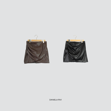 Carica l&#39;immagine nel visualizzatore di Gallery, Dixie mini gonna portafoglio ecopelle arriccio laterale zip retro Art GDAI0AA

