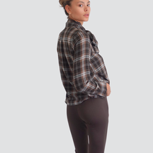 Carica l'immagine nel visualizzatore di Gallery, Haveone camicia tartan con fiocco 70% viscosa 30% lana Art CJK-P115
