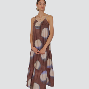 Vicolo abito fantasia a balze 100% cotone Art TD2717