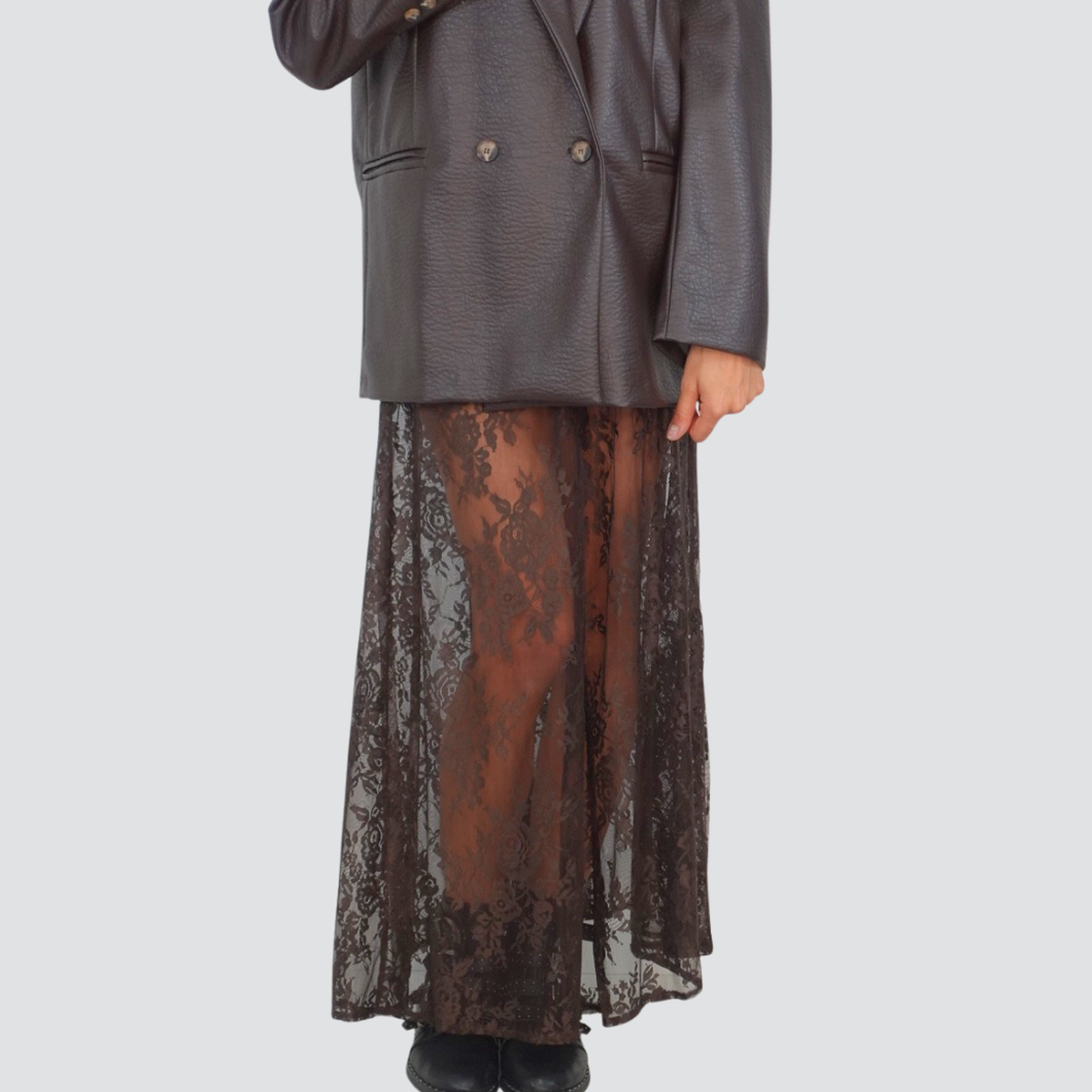Haveone gonna lunga pizzo con pantaloncino Art GVS-P056