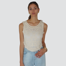 Carica l&#39;immagine nel visualizzatore di Gallery, Haveone  top macramè 100% cotone Art RJJ-N077
