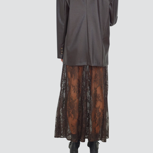 Haveone gonna lunga pizzo con pantaloncino Art GVS-P056