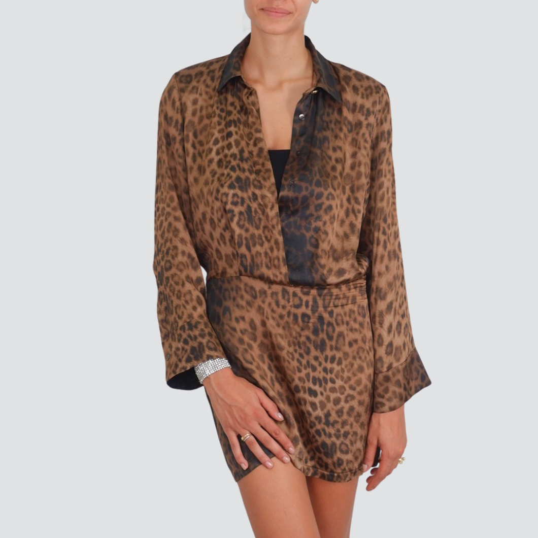 Vicolo abito animalier 1005 viscosa Art TF0884