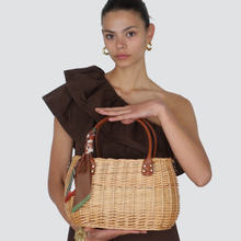 Carica l&#39;immagine nel visualizzatore di Gallery, Susy mix borsa rattan con tracolla Art B02602
