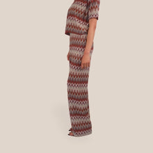 Carica l'immagine nel visualizzatore di Gallery, Vicolo pantalone palazzo elastico vita 50% cotone Art TAB2456
