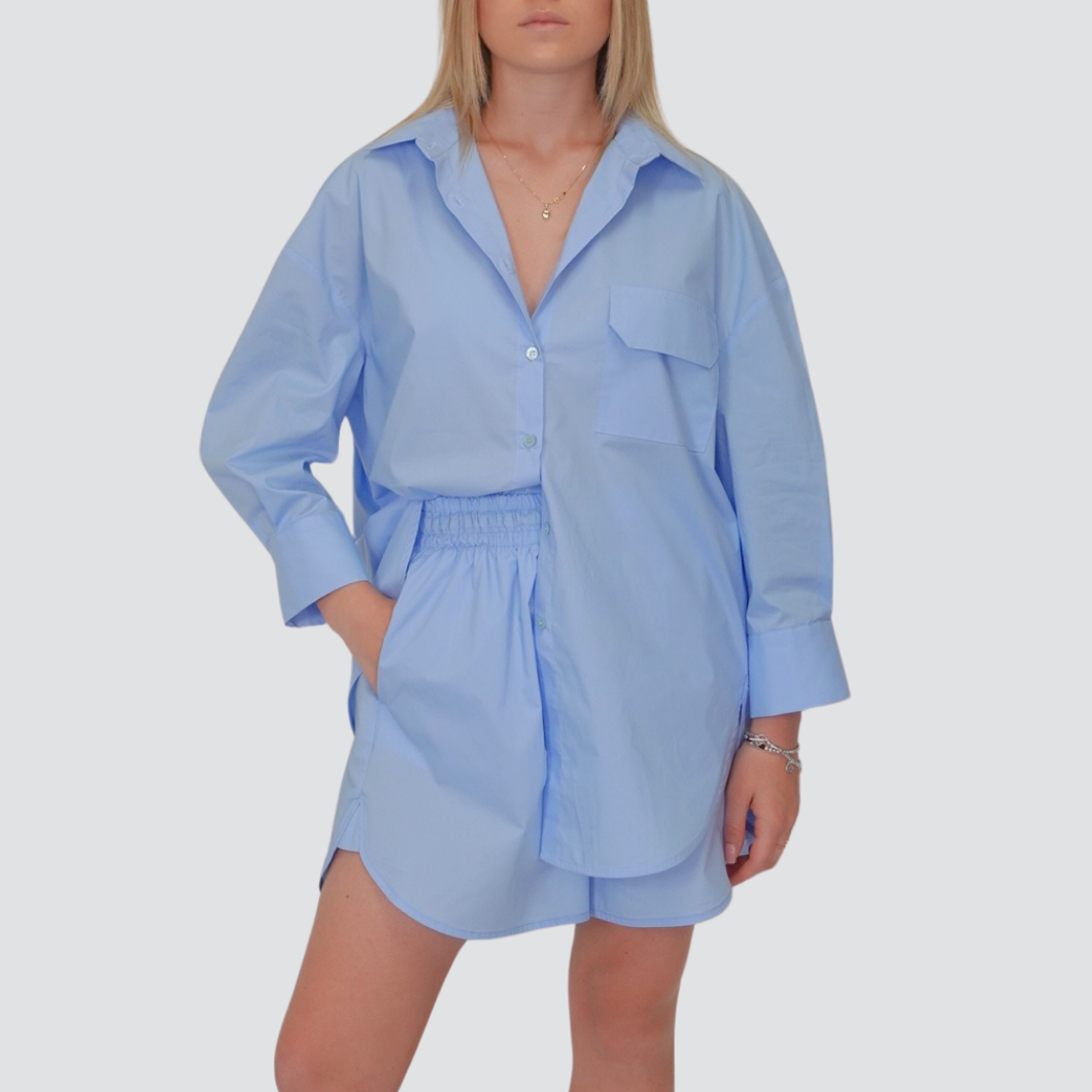 Vicolo camicia over con taschino 100% cotone Art TD2425