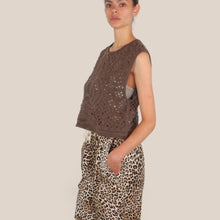 Carica l'immagine nel visualizzatore di Gallery, Phila Loft maglia smanicata crochet 100% cotone Art F02O0229
