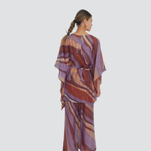 Carica l&#39;immagine nel visualizzatore di Gallery, Haveone pantalone gamba ampia elastico vita 75% Art PVS-N464
