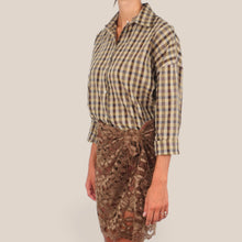 Carica l'immagine nel visualizzatore di Gallery, Haveone camicia over quadri 24% viscosa 44% cotone Art CNO-R060
