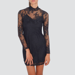 Haveone abito corto pizzo con sottoveste Art AVS-P038