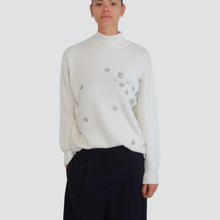 Carica l&#39;immagine nel visualizzatore di Gallery, Haveone maglia over lupetto con applicazioni50% viscosa Art MNC-P053
