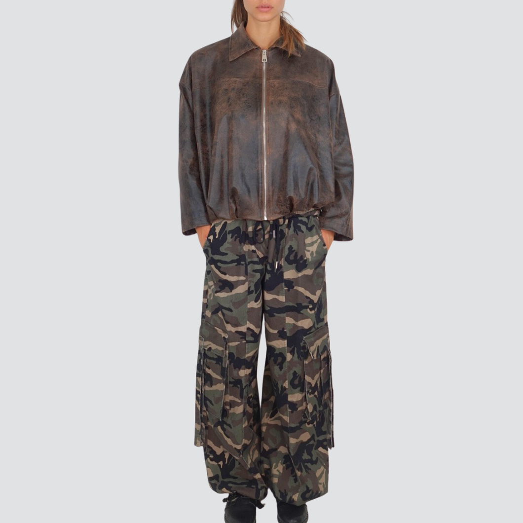 Haveone cargo militare elastico vita con coulisse 97% cotone Art PFW-P202