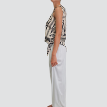 Carica l&#39;immagine nel visualizzatore di Gallery, Haveone pantalone foulard elastico vita 100% viscosa Art PMA-N513
