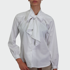 Haveone camicia manica arricciata con fiocco 63% cotone Art CCB-M013